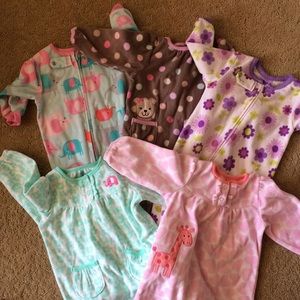 Lot of Carters sleepers. 12 mos. SFPF home. GUC :)